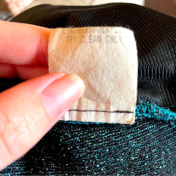 90s Nicole Miller Mini Cardigan Vintage Metallic Knit Cropped Sweater - Picture 10 of 10